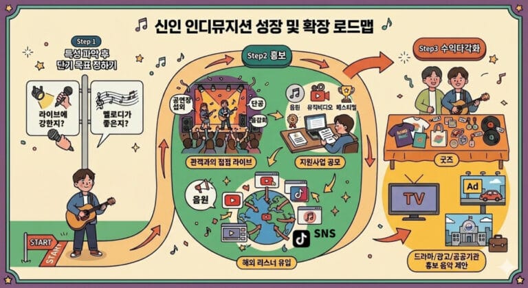 신인뮤지션 성장 및 확장 로드맵